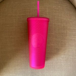 Pink Starbucks spike tumbler